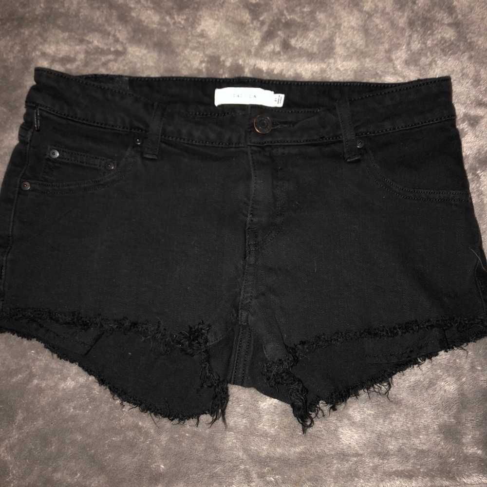 Black Jean shorts
